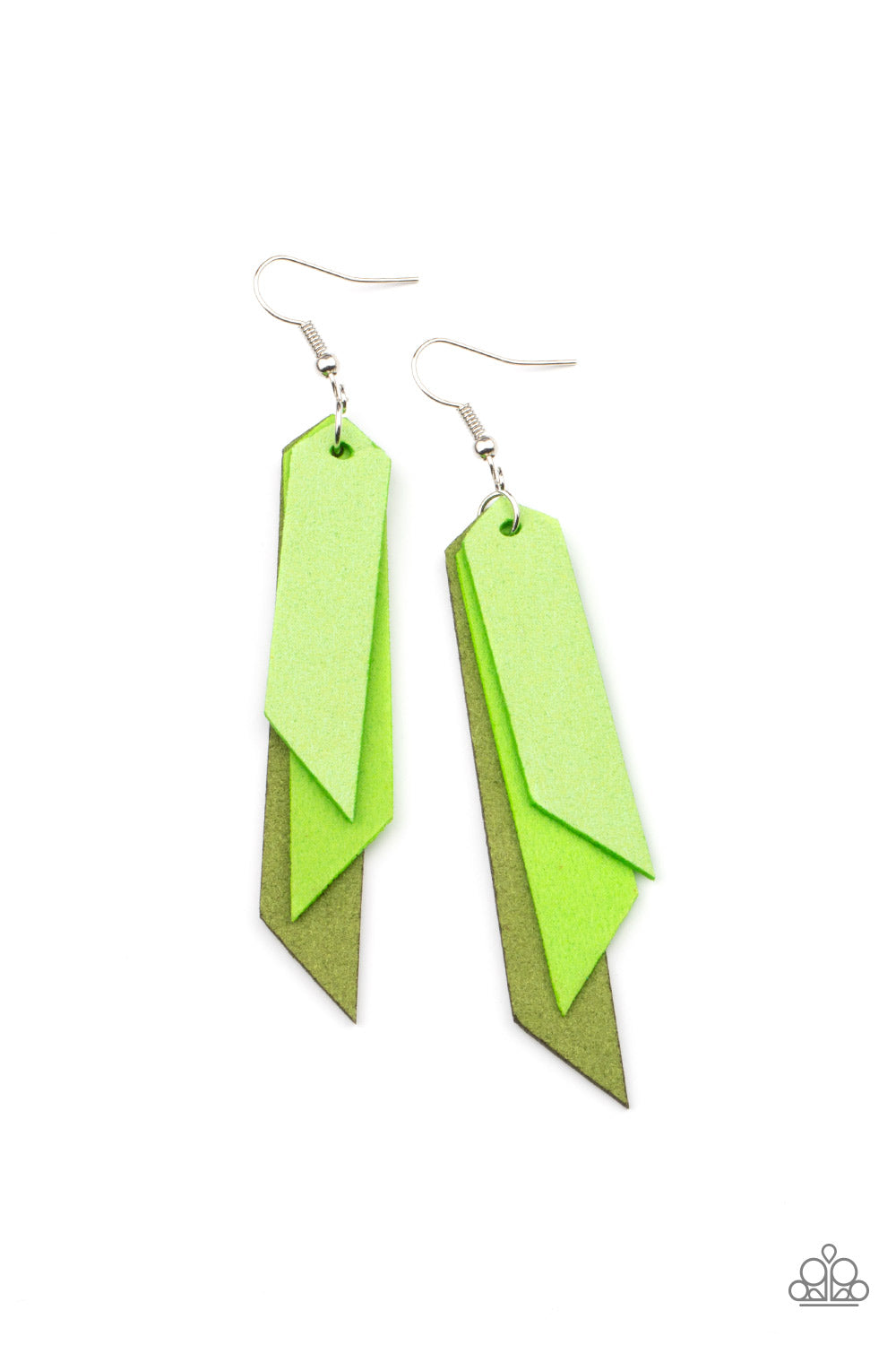 Suede Shade - Green earring