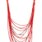 Nice CORD-ination - Red necklace