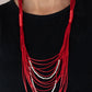 Nice CORD-ination - Red necklace