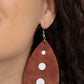 Rustic Torrent - Brown earrngs