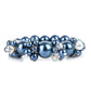 Pulsera azul reciclada de lujo
