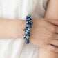 Pulsera azul reciclada de lujo