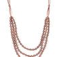 Beaded Beacon - Copper necklace