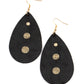 Rustic Torrent - Black earrings