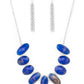 Elliptical Episode - Blue necklace