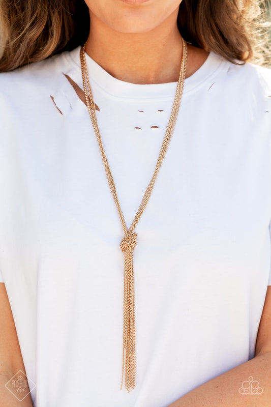 KNOT All There - Gold necklace (fashion fix oct 21')