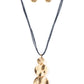 Collar azul con destellos circulantes