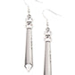 Sparkle Stream - White earrings