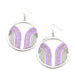 Delightfully Deco - Purple earrings