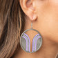 Delightfully Deco - Purple earrings