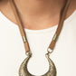 Majorly Moonstruck  brass-  necklace
