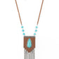 Enchantingly Tribal - Blue necklace