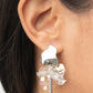 Harmonically Holographic - White earrings