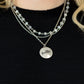 Promoted to Grandma - White necklace (mother's day)