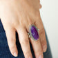 Oval Oasis - Purple ring