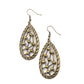 Industrial Incandescence - Brass earrings