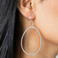 OVAL-ruled! - White earrings
