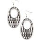 Engraved Edge - Silver earrings