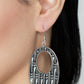 Engraved Edge - Silver earrings