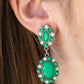 Positively Pampered - Green earrings