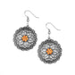 Flower Shop Sparkle - Orange earrings