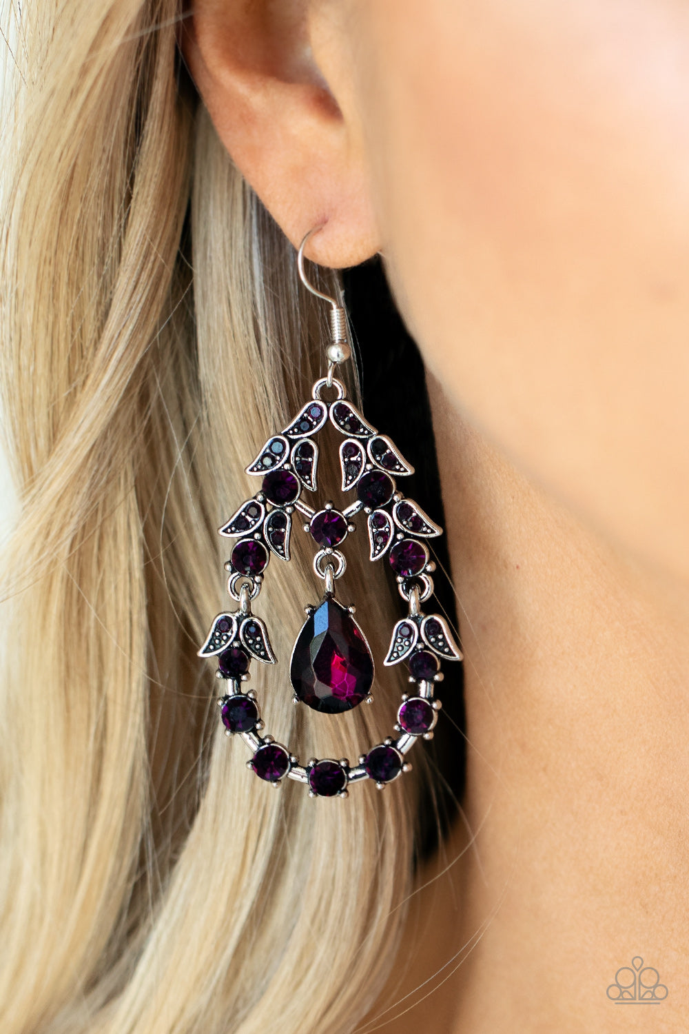 Garden Decorum - Purple earring