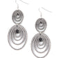 Cosmic Twirl - Black Earrings