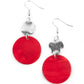 Opulently Oasis - Red earrings