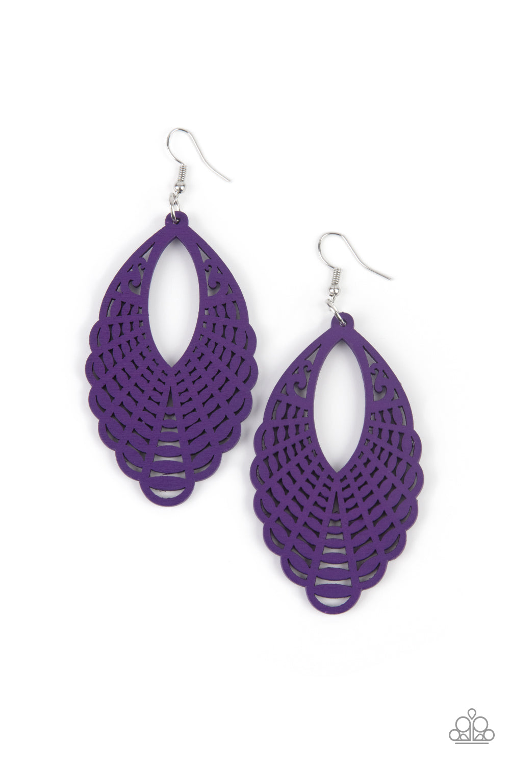 Tahiti Tankini - Purple earrings