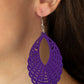 Tahiti Tankini - Purple earrings