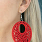 Tropical Reef - Red earrings