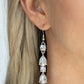 Raise Your Glass to Glamorous - White  earrings