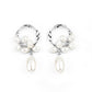 Elegant Expo - White earrings