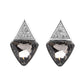 Risky Razzle - Silver earrings