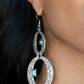 OVAL and OVAL Again - Green earrings