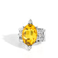 Anillo amarillo con destellos sensacionales