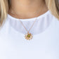 Formal Florals - Gold necklace
