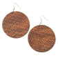 WEAVE Me Out Of It - Brown earrings
