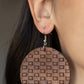 WEAVE Me Out Of It - Brown earrings