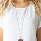 Warmhearted Glow - Purple Necklace