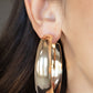 Flat Out Flawless - Gold earrings