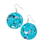 Tenaciously Terrazzo - Blue earrings