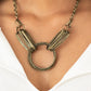Lip Sync Links - Brass necklace fashion fix