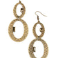 OVAL and OVAL Again - Brass earrings