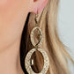 OVAL and OVAL Again - Brass earrings