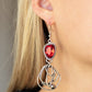 Galactic Drama - Red earrings