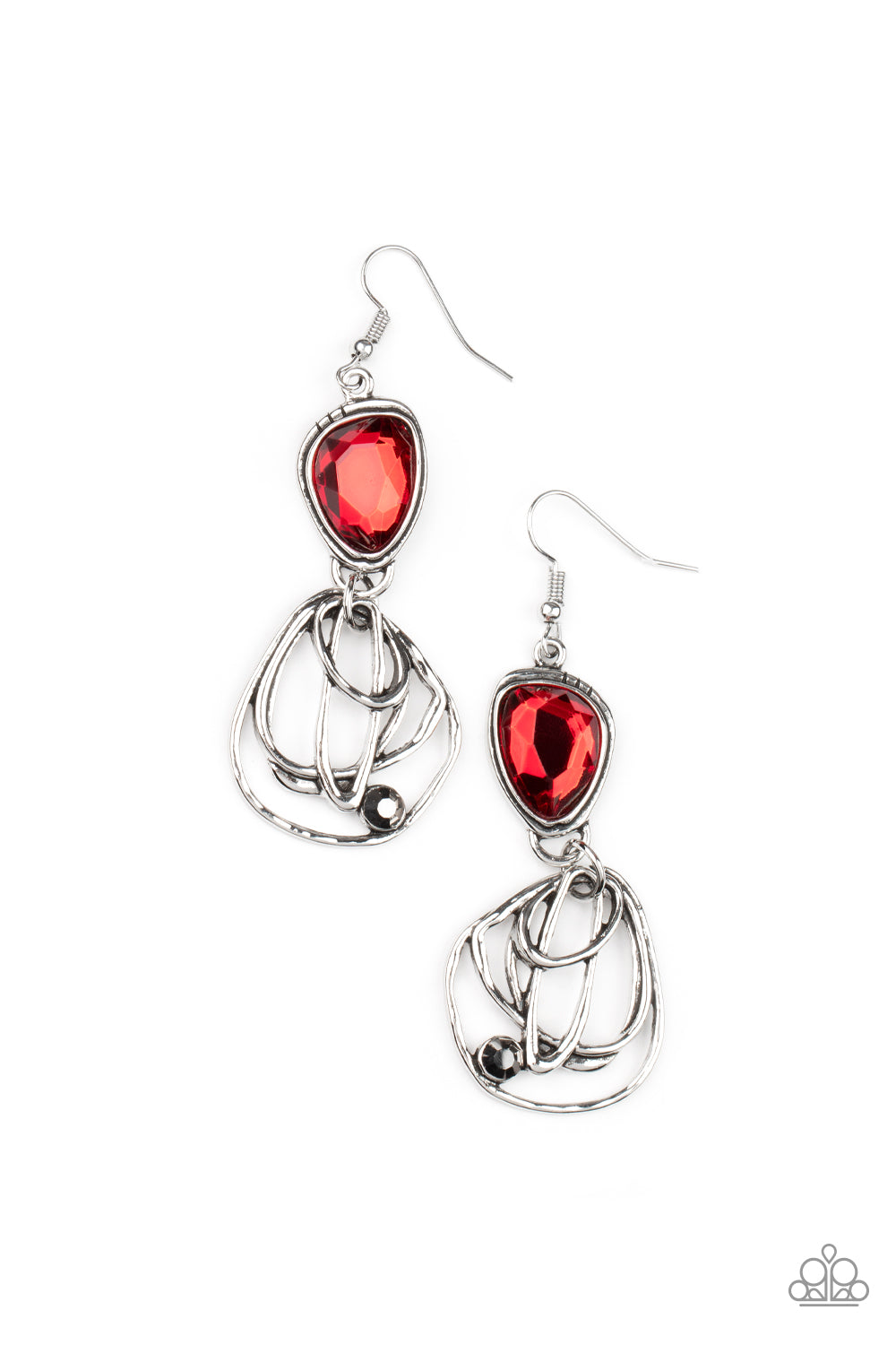 Galactic Drama - Red earrings