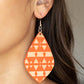 Zimbabwe Zoo - Orange earrings