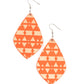 Zimbabwe Zoo - Orange earrings
