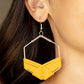 Suede Solstice - Yellow earrings